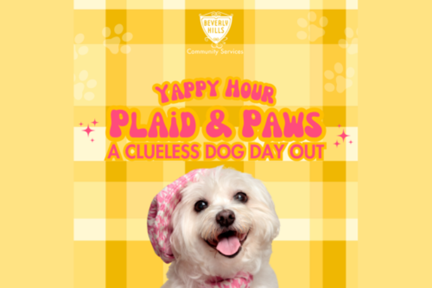 Yappy Hour Plaid & Paws: A Clueless Dog Day Out