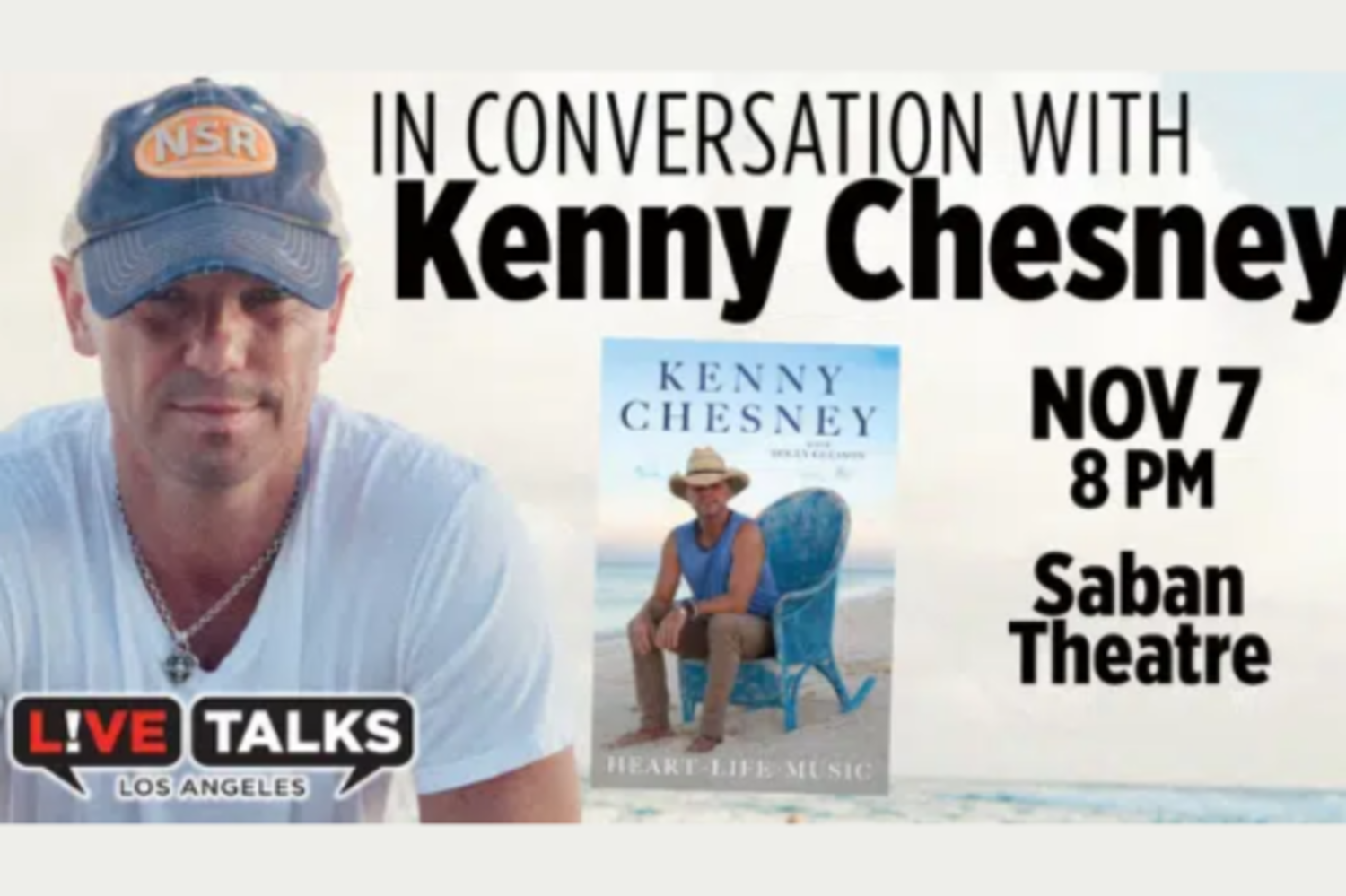 An Evening with Kenny Chesney Presented by Live Talks Los Angeles 