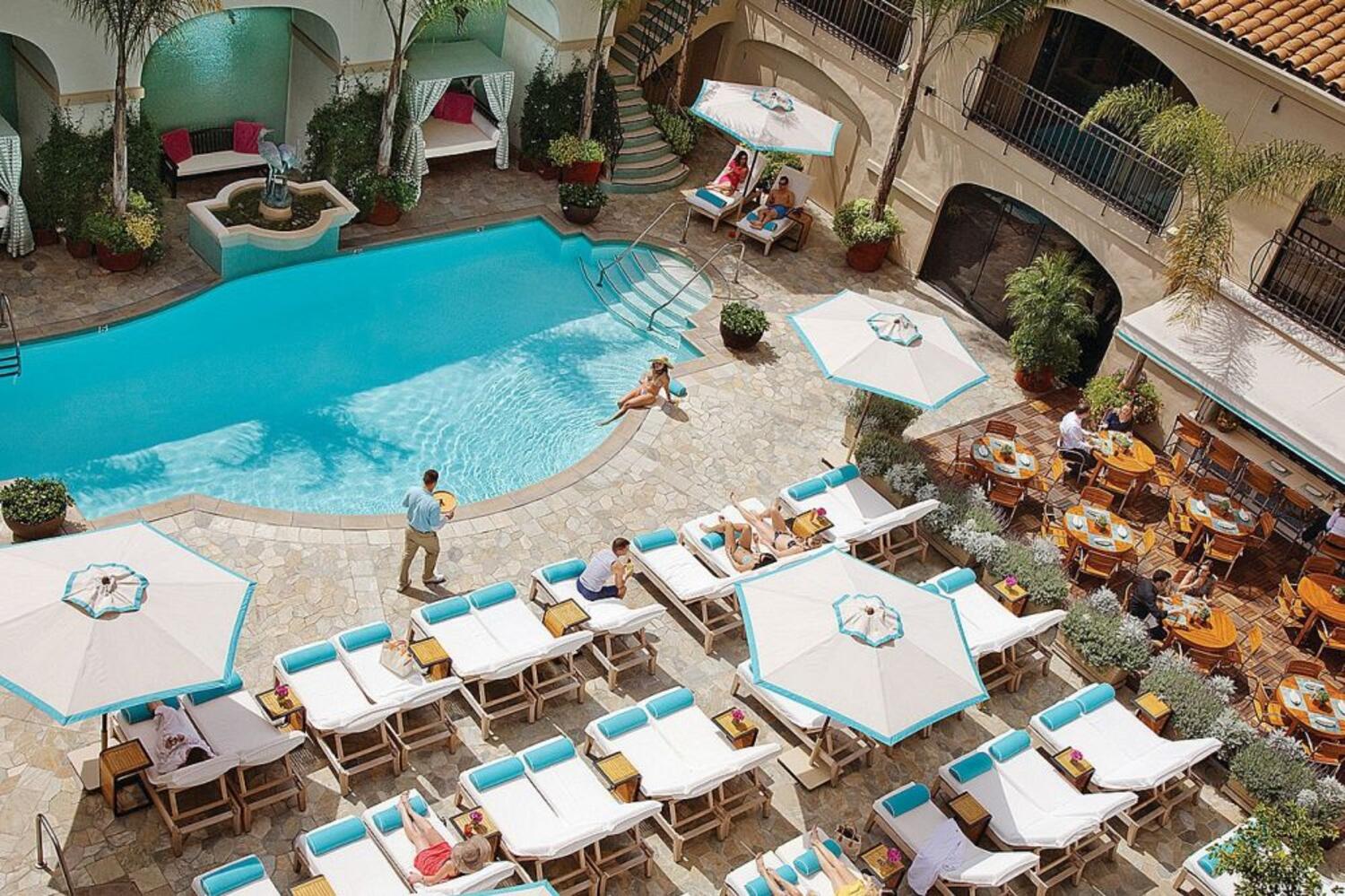 The Pool Bar & Cafe at Beverly Wilshire
