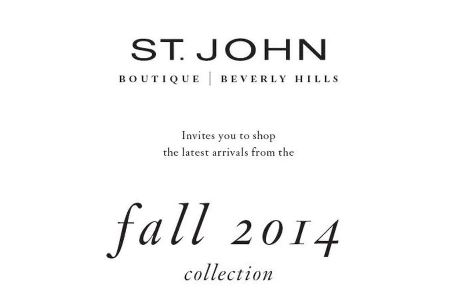 St John Boutique Fall Must-Have Event