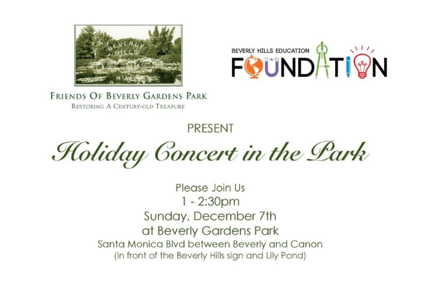 Holiday Concert in the Park