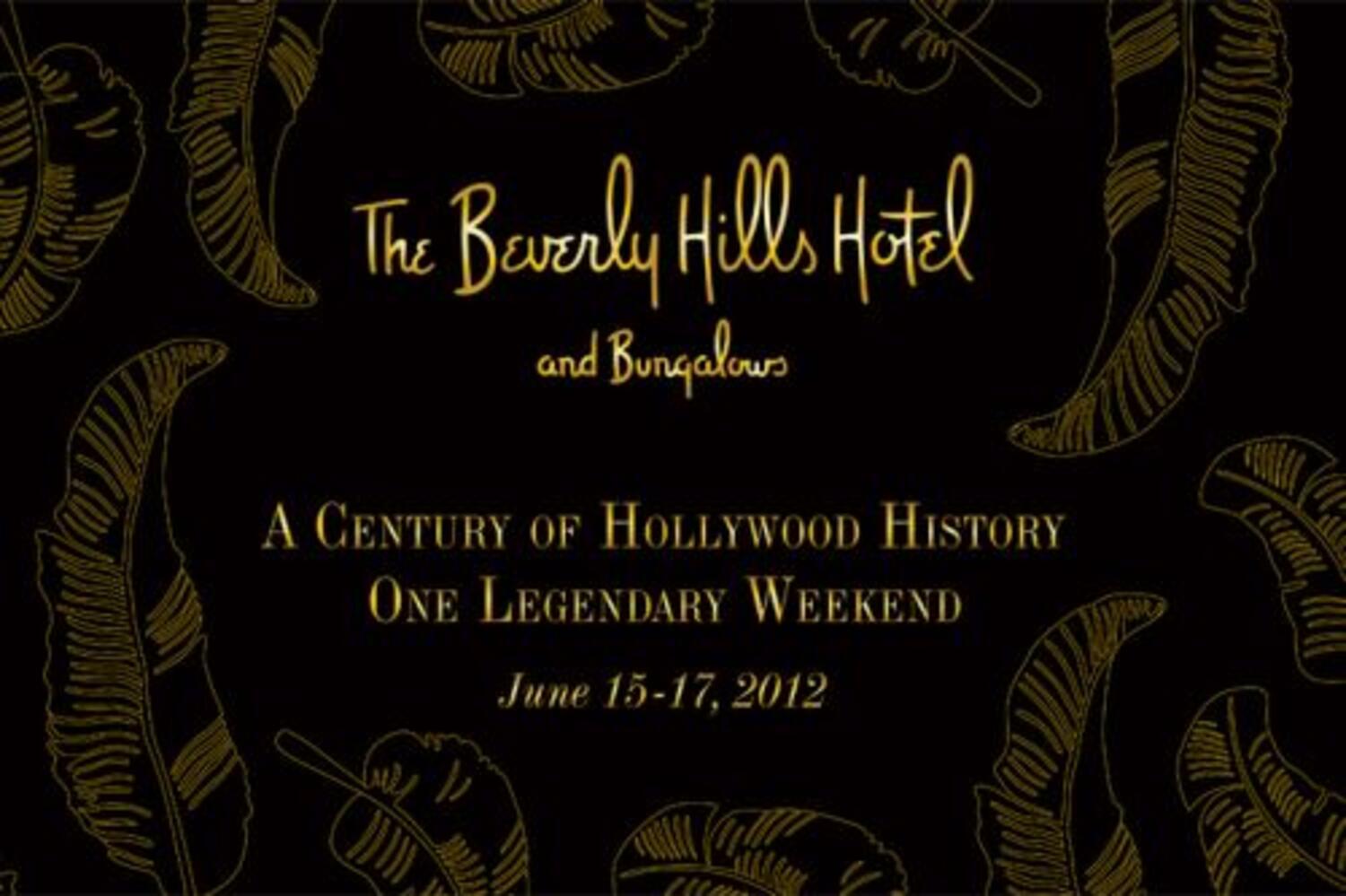 Beverly Hills Hotel 100 Year Weekend Events