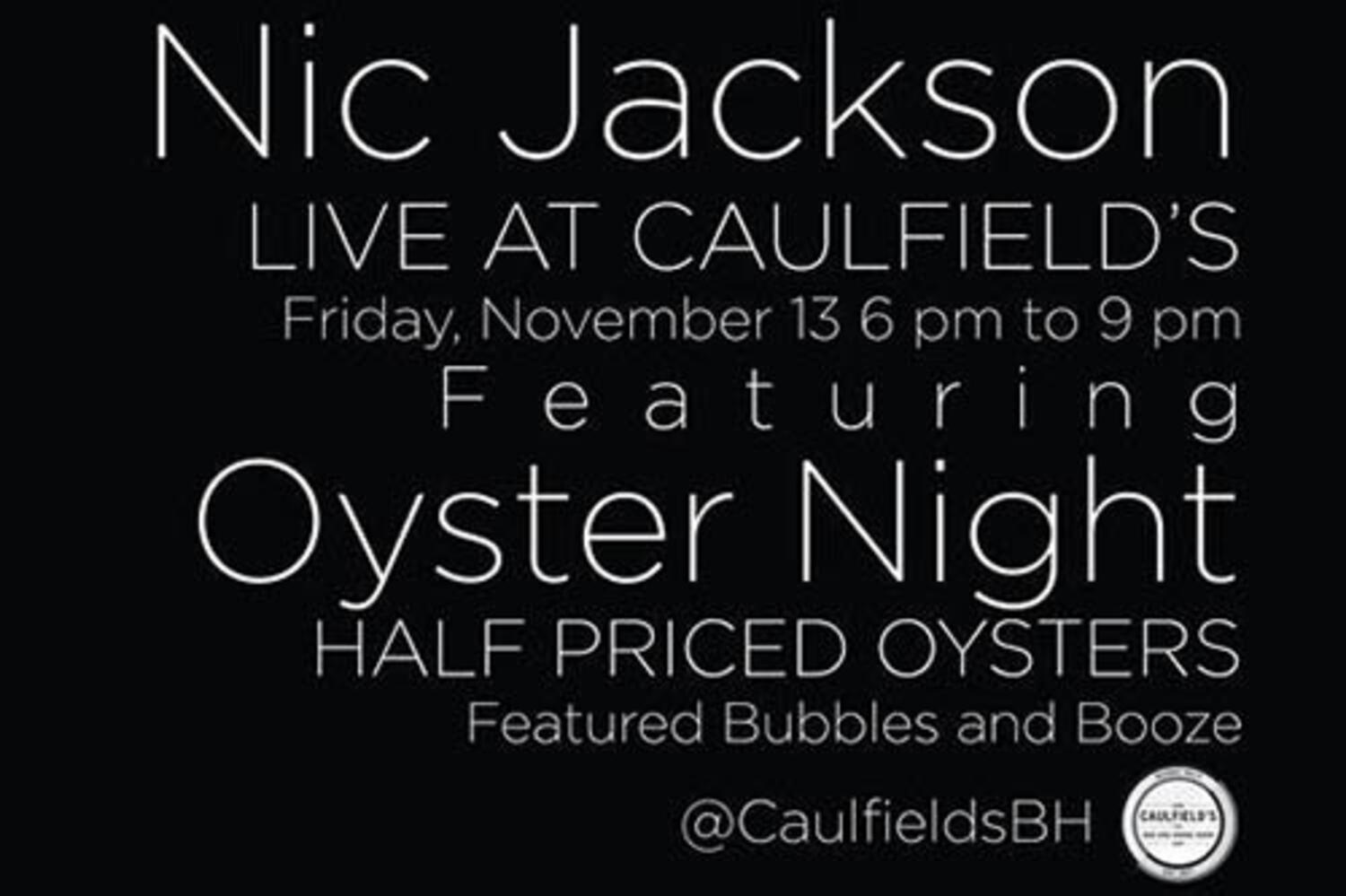 Nic Jackson Live at Caulfield's