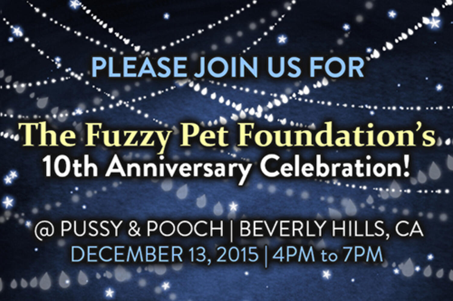 TFPF's 10th Anniversary Fundraiser at Pussy & Pooch