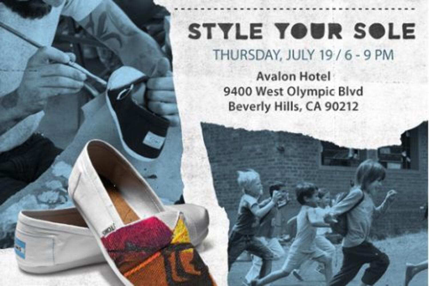 TOMS Style Your Sole at Avalon Hotel