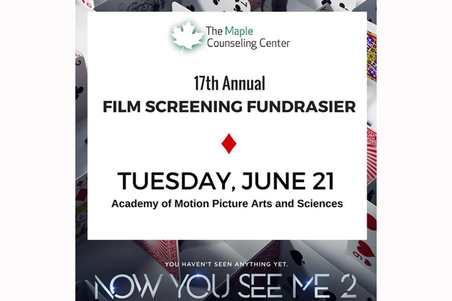 The Maple Counseling Center’s 17th Annual Film Screening Fundraiser