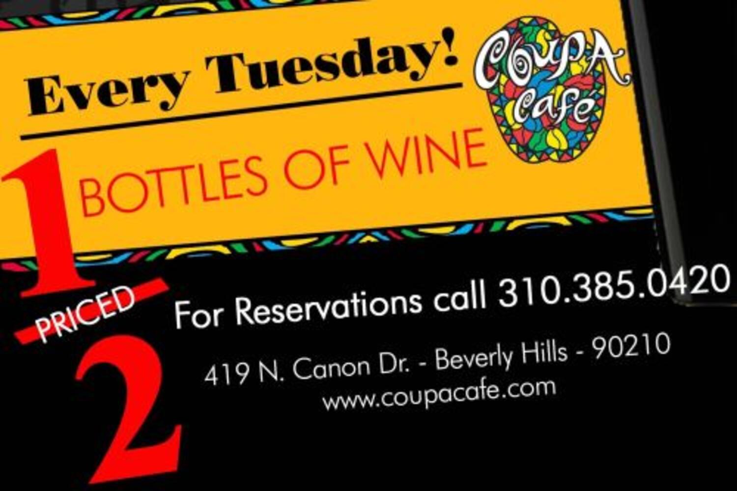 Wine Down Tuesdays at Coupa Cafe