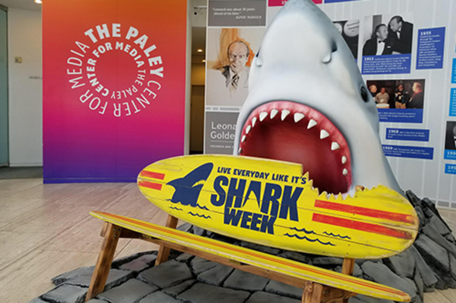 Shark Week Exhibit at The Paley