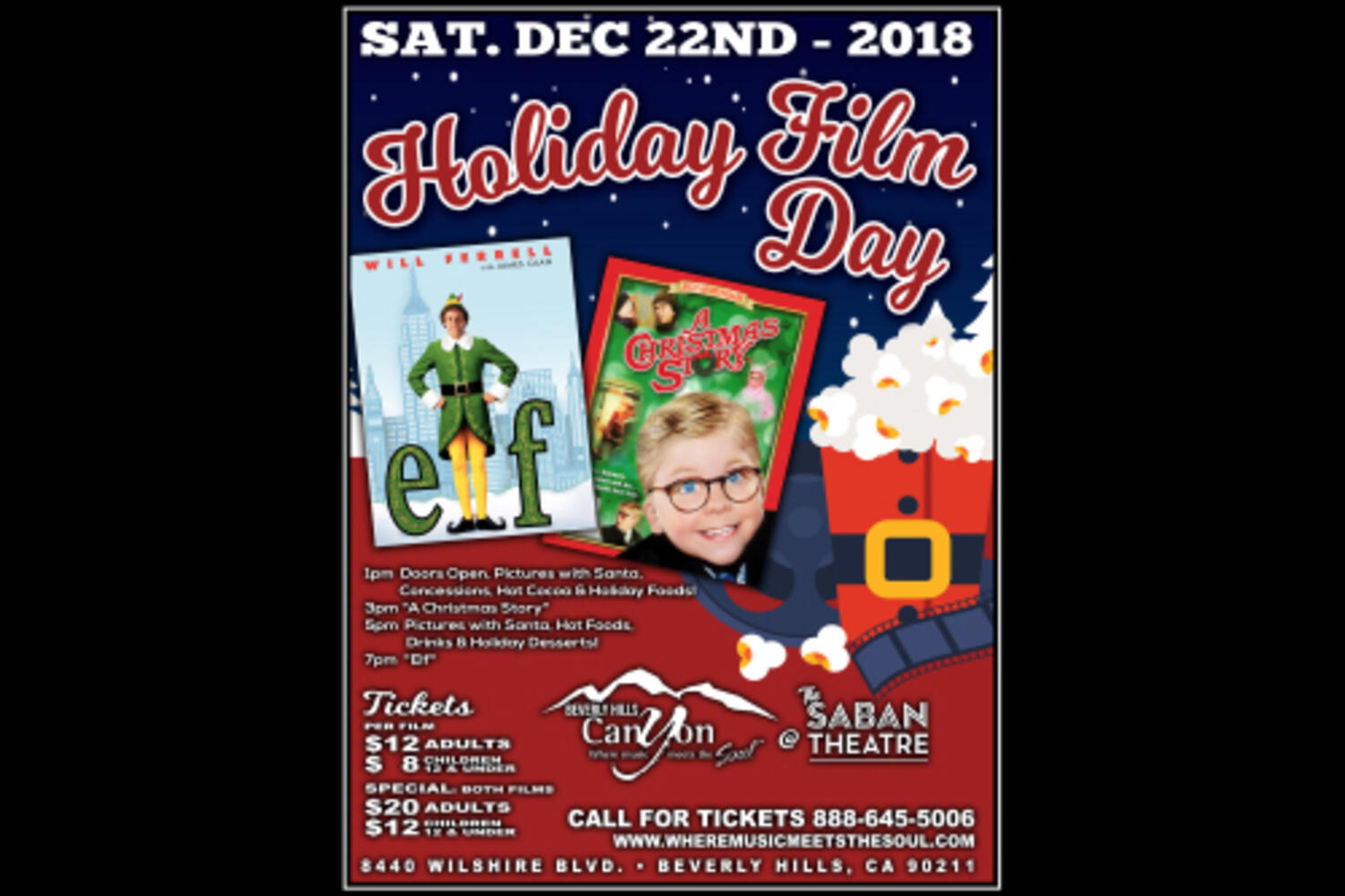 Holiday Film Day at Saban Theatre