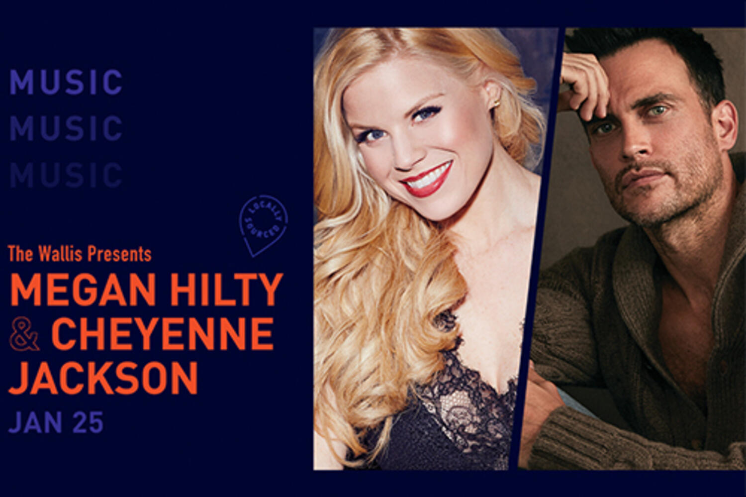 Megan Hilty & Cheyenne Jackson at The Wallis 