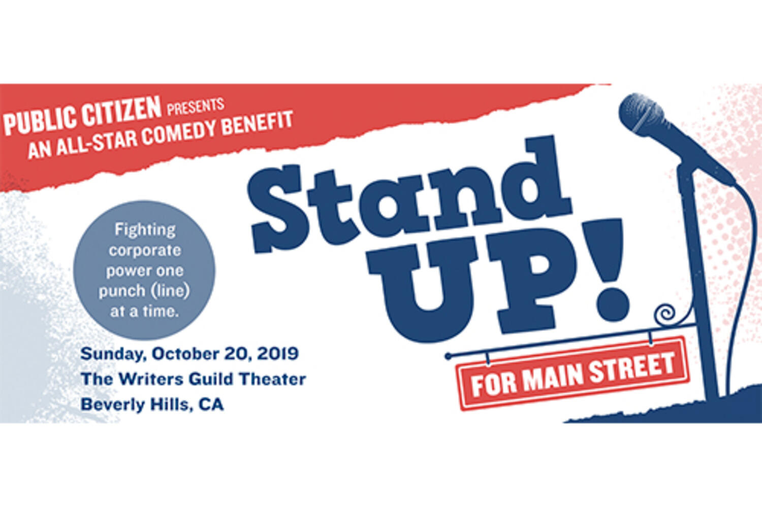 Stand Up! for Main Street at Writers Guild Theater