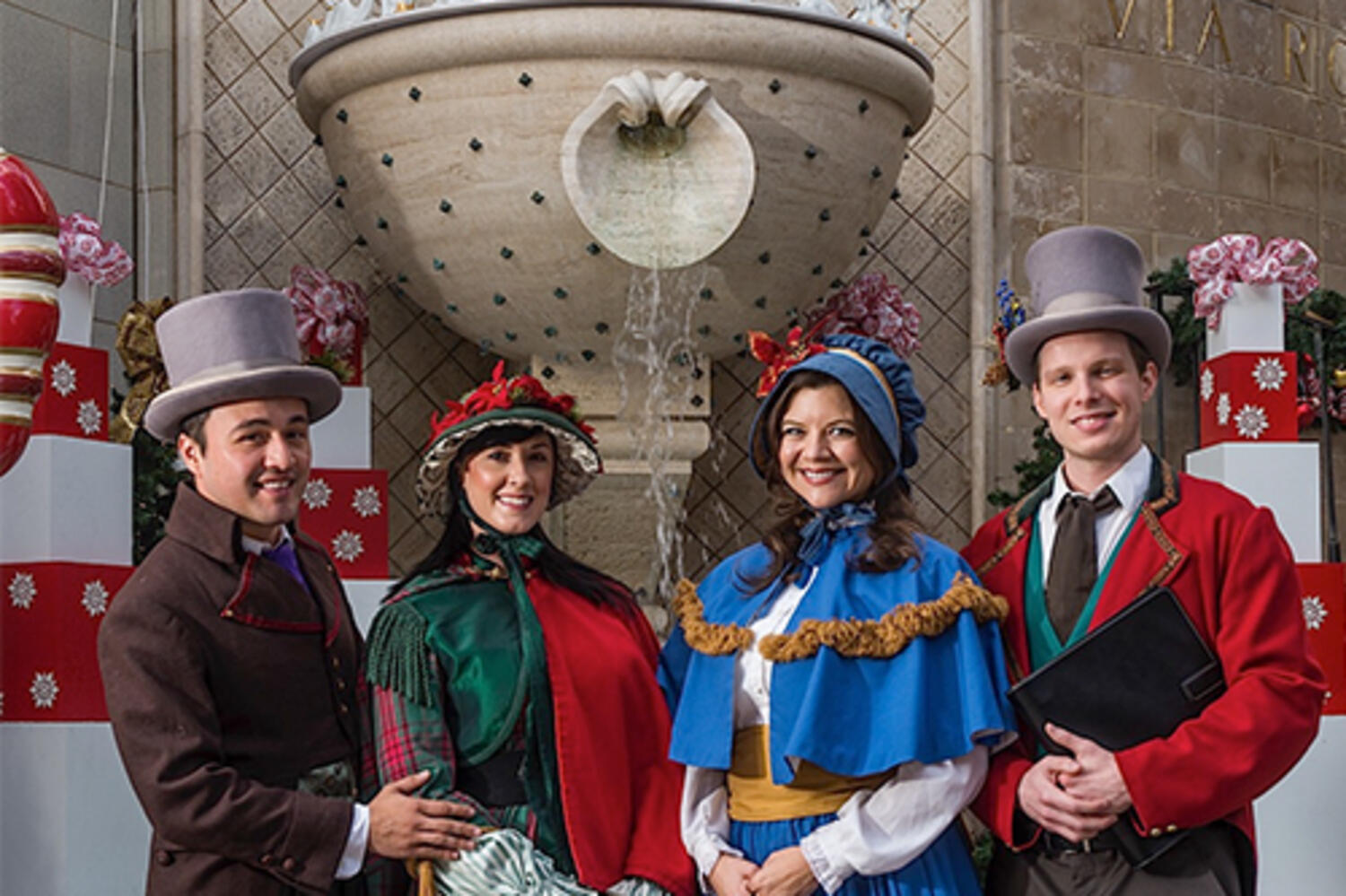 Holiday Strolling Carolers at Two Rodeo Drive