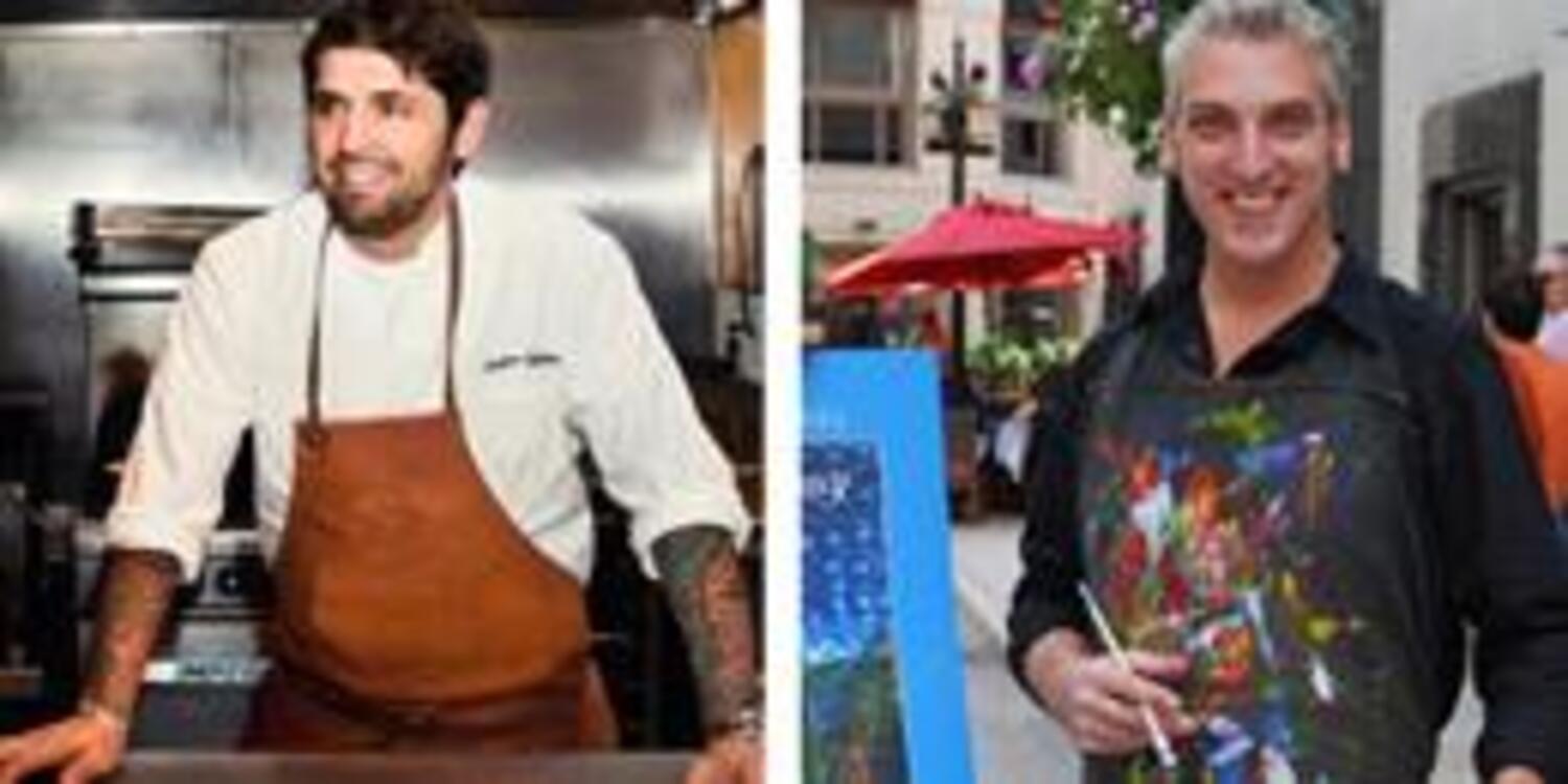 Artistic fusion of Priceless Partners: Chef Ludo Lefebvre and Alexandre Renoir