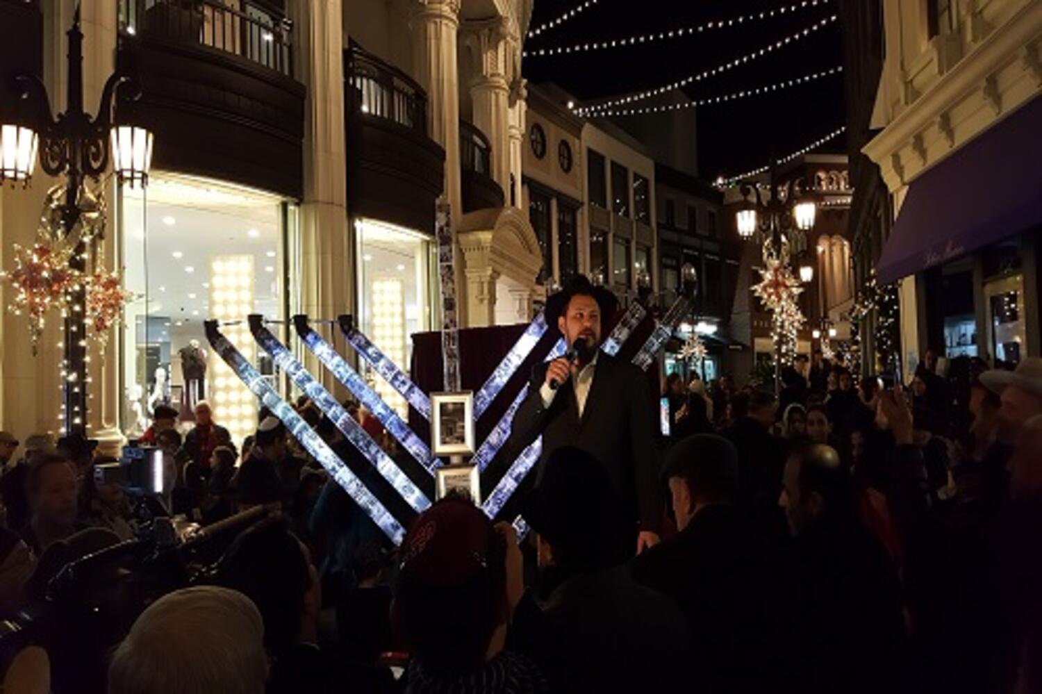 Menorah Lighting at Two Rodeo