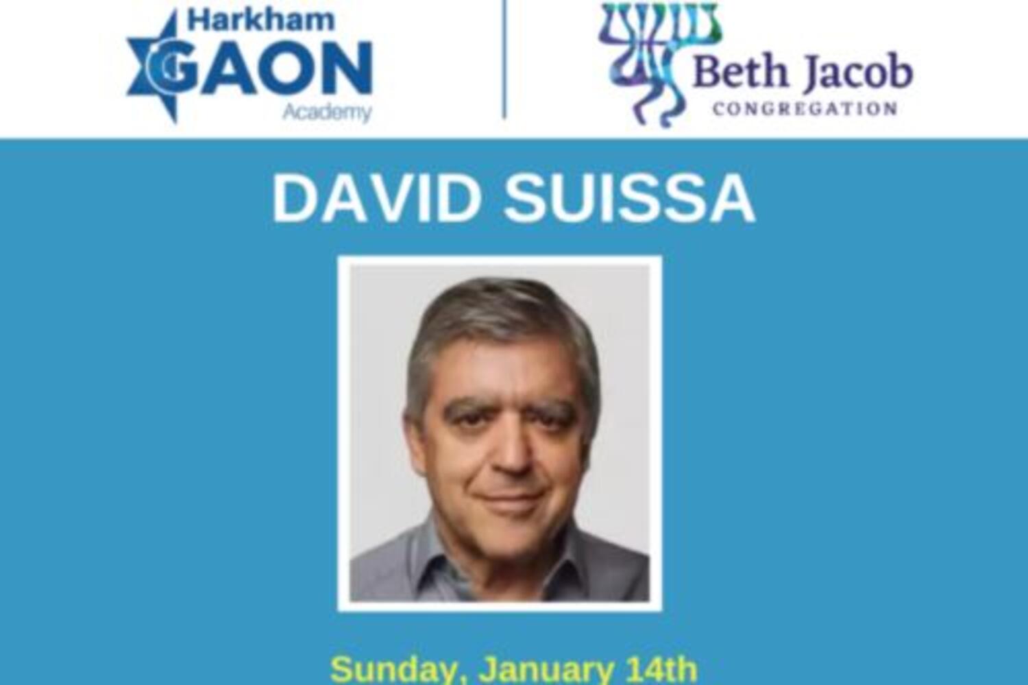 HGA & BJC Present: David Suissa “Teaching Teens about Media Bias”