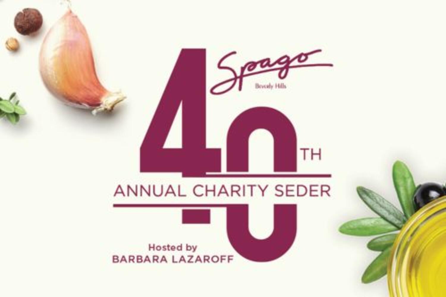 40th Anniversary Passover Seder at Spago Beverly Hills 