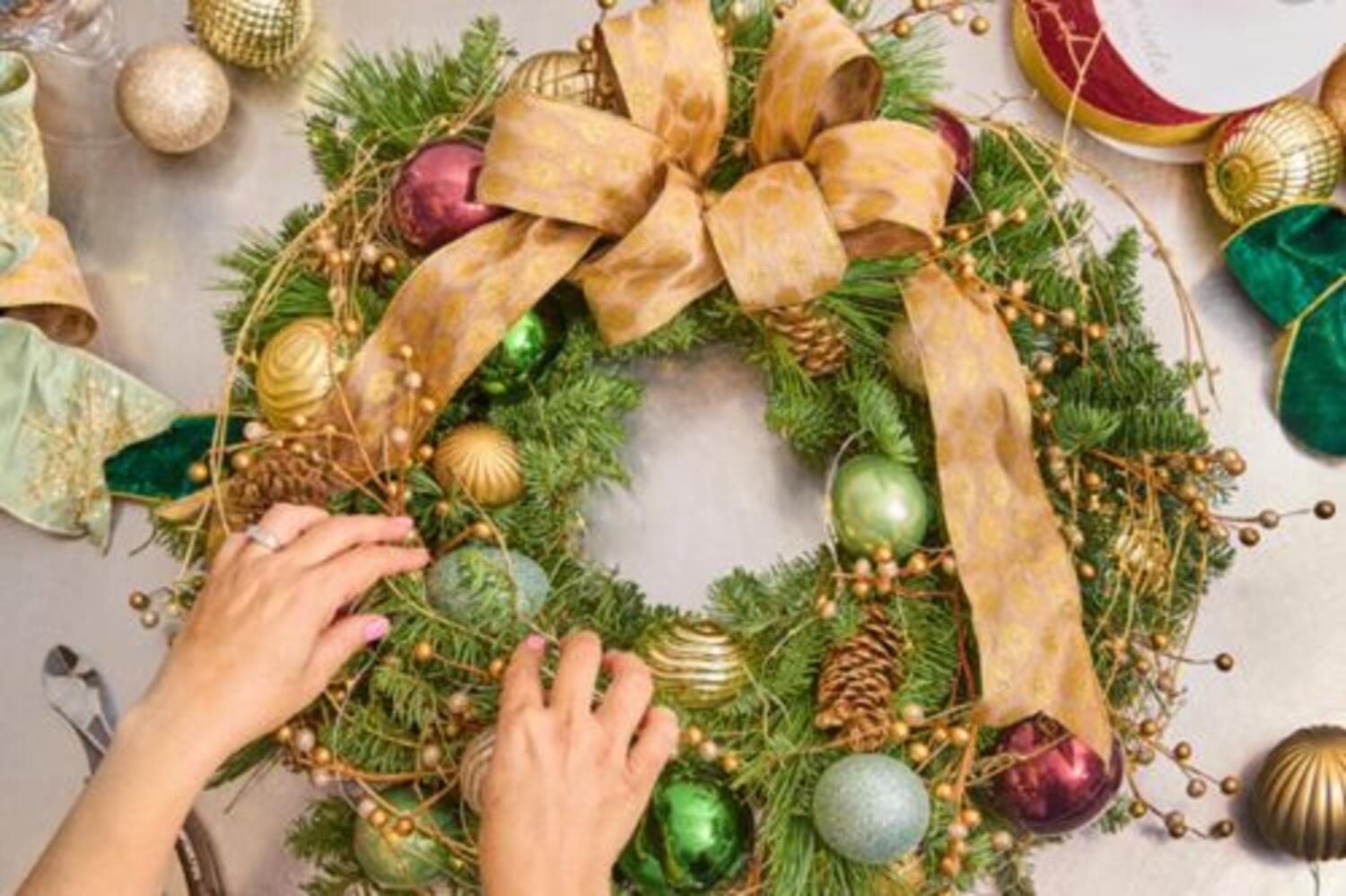Wreath Making Class at The Peninsula Beverly Hills