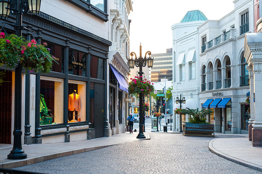 Bvlgari Store In Rodeo Drive Stock Photo - Download Image Now